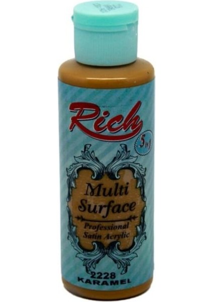 Rich Akrilik Boya Multi Surface 120 cc Karamel 2228