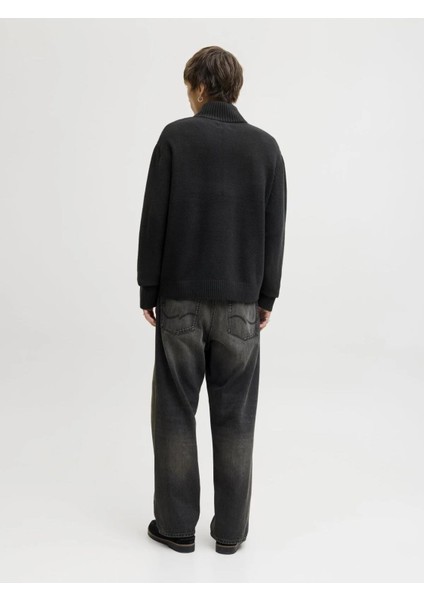 Jack Jones Norrebro Fermuarlı Yaka Loose Fit Erkek Kazak 12282749 modelleri