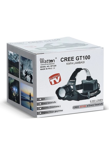 GT100 LED Şarjlı Kafa Lambası WT-628 indirimleri