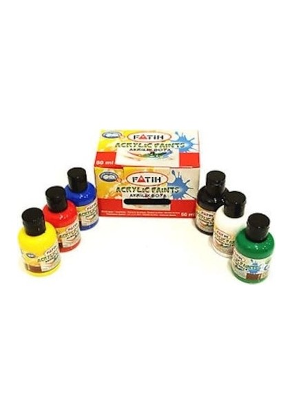 Fatih Akrilik Boya 75 ml 6 Renk 55505