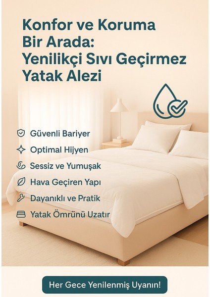 Kapitone Fitted Full Kenar Su Sıvı Geçirmez %100 Pamuk Yatak Koruyucu Alez fiyatları