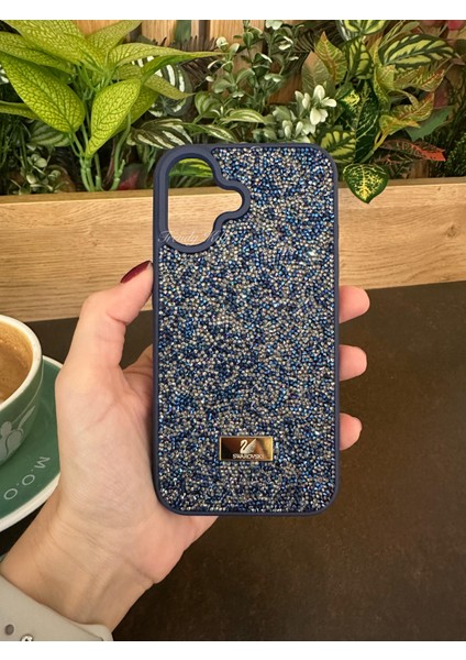 iPhone (16) Uyumlu Lüks Taşlı Kılıf