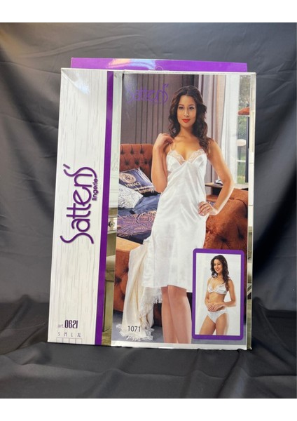 3 Lü Saten Fantezi Takım