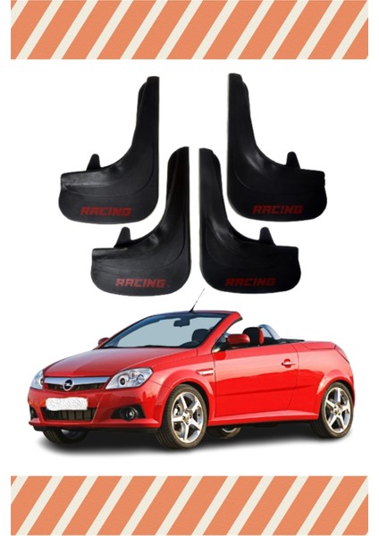 Opel Tigra Racing Yazılı 4'lü Tozluk Çamurluk Paçalık