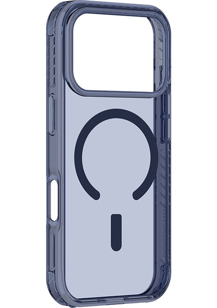 iPhone 17 Pro Uyumlu Kılıf M-Safe Şarj Özellikli Airbag Amazingthing Titan Pro Serisi Kapak Mavi indirimleri