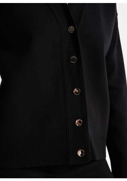 Siyah Kadın Hırka F5WL-HRK0311 fırsatları