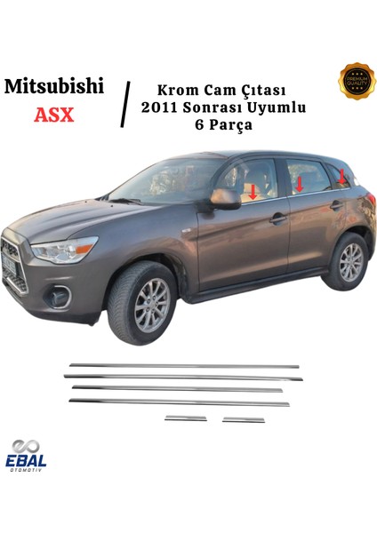 Mitsubishi Asx Krom Cam Çıtası 2011 Sonrası 6 Parça P.çelik fırsatları