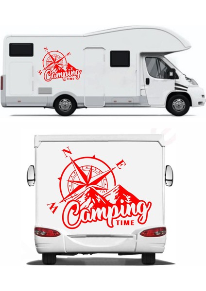Kamp ve Pusula Sticker - 4x4 Off Road Adventure Sticker - Araba Oto Motosiklet Karavan Sticker 02166 modelleri