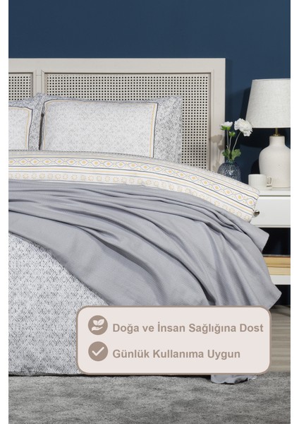 Angel Pike Çift Kişilik %100 Pamuk (200X220 Cm) Gri fiyatları