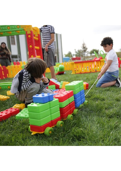 Arabalı Blok Tuğla 40 Parça -Zeka ve Beceri Oyuncakları