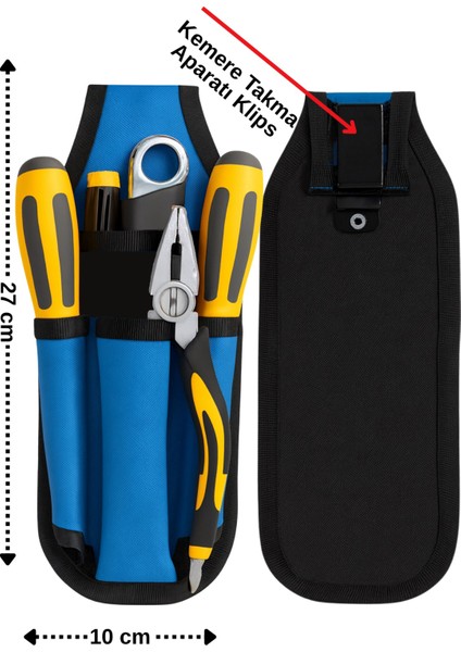 Bel Takım Çantası Hırdavat Çantası Bez Hırdavat Çantası Inşaat Işçileri, Elektrikçiler, Teknisyenler Özeltasarım