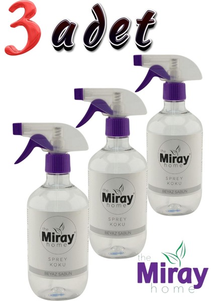 Beyaz Sabun Oda Kumaş Kokusu 500 ml x 3 Adet