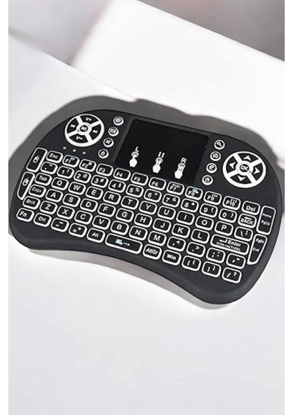 Işıklı Kablosuz Mini Q Klavye Tüm Cihazlara Uyumlu fiyatları