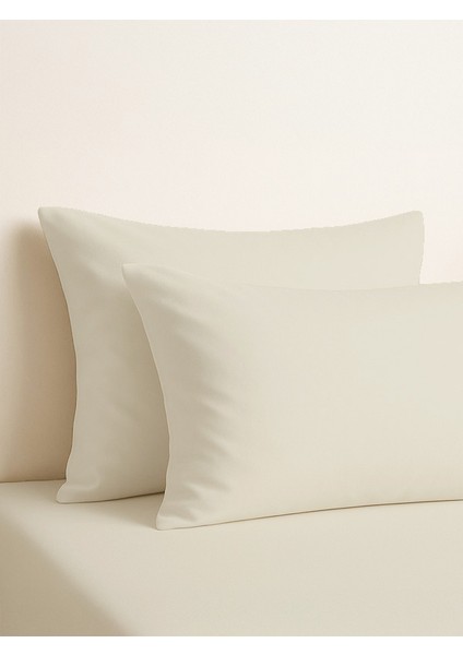 | Purecomfort | Doğal Pamuk 2'li Yastık Kılıfı Seti | Taş