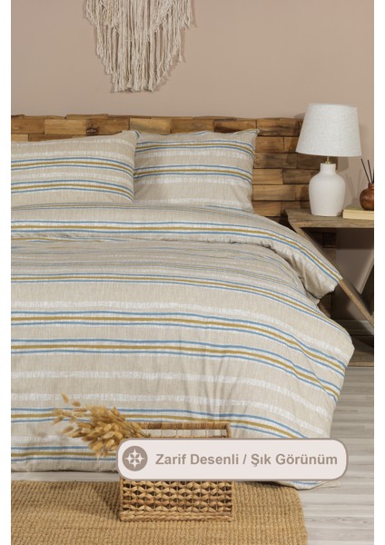 Wilda Nevresim Takımı Tek Kişilik Lastikli Çarşaf (160X220 Cm) Bej modelleri