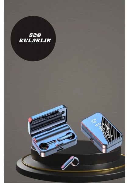 Aynalı Bluetooth Kulaklık ve 7 Kordonlu Akıllı Saat Dijital Göstergeli Uzun Pil Ömrü fırsatları