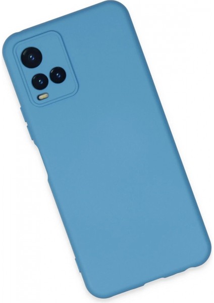 Vivo Y21S Kılıf Nano Içi Kadife Silikon - Mavi (K95) modelleri