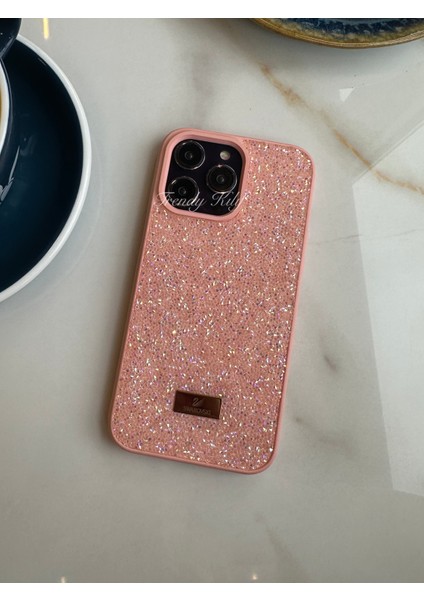 iPhone (15 Pro) Uyumlu Lüks Taşlı Kılıf