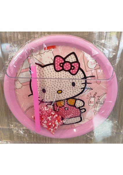 Hello Kitty Boncuk Işleme/yapıştırma Seti Pembe AD662