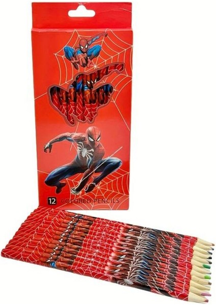 12 Li Örümcek Ad. Figürlü Kuru Boya Kalemi AD987495