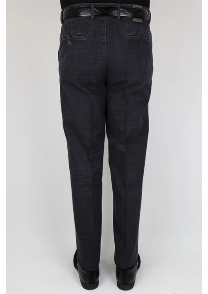 Fistan Store Erkek Füme Rahat Kalıp Yandan Cepli Boru Paça Battal Kışlık Keten Pantolon fırsatları