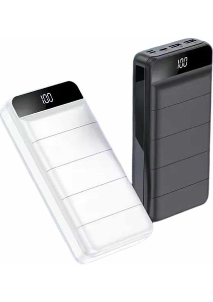 Powerbank 50.000 Mah Dijital Göstergeli Taşınabilir 4 Portlu Hızlı Powerbank