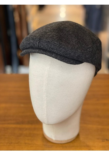 Ingiliz London Model Kaşe Kumaş Kasket Şapka