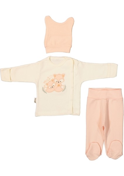 Tilki Nakışlı 3 Lü Zıbın Takım