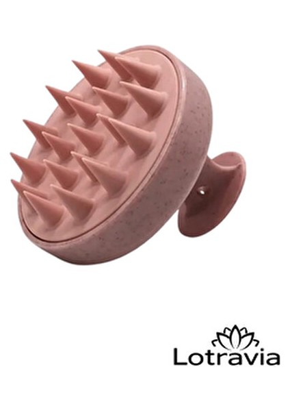 Yumuşak Silikon Saç Yıkama Fırçası / Saç Masaj Şampuan Duş Fırçası (Pembe) fiyatları
