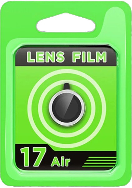 Apple iPhone 17 Air Raze Metal Kamera Lens - Gümüş