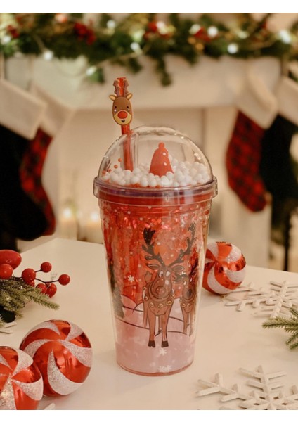 Happy New Year Pipetli Polikarbon Bardak 450 ml