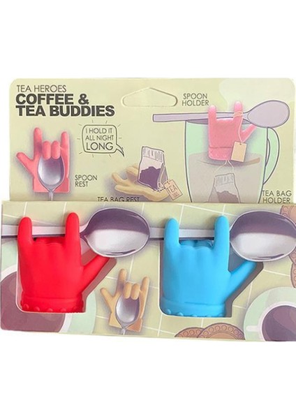 2&apos;li Silikon Tutucu Çay ve Kahve Aksesuar Seti indirimleri