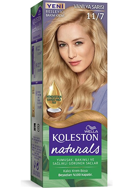 Wella Koleston Naturals Saç Boyası 11/7 Vanilya Sarısı