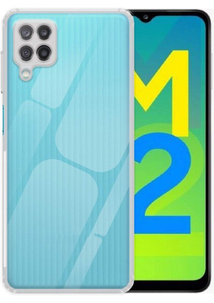 Samsung Galaxy M12 ile Uyumlu Kapak Kamera Korumalı Şarj Yeri Tıpalı Şeffaf Silikon Kılıf fiyatları
