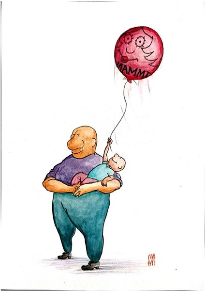 Majid Amini 35x21cm Orijinal Karikatür Tablo modelleri