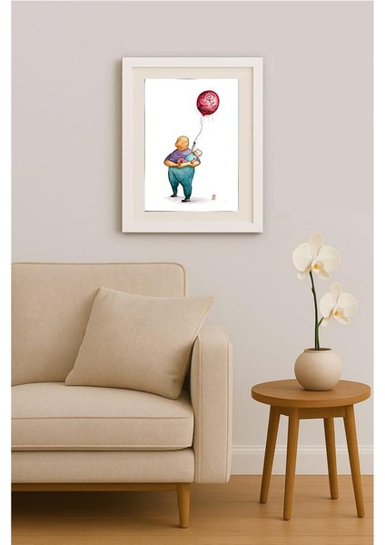 Majid Amini 35x21cm Orijinal Karikatür Tablo indirimleri