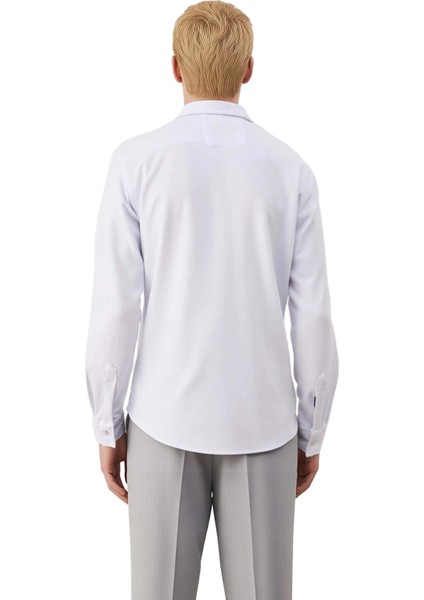 Erkek Dokulu Regular Kesim Uzun Kollu Gömlek Günlük Şıklık ve Sunuyor Fonksiyonel Kaliteli indirimleri