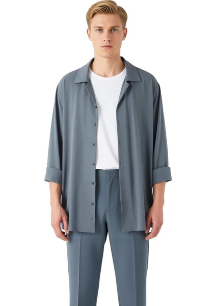 Erkek Keten Görünümlü Apaş Yaka Gömlek Fonksiyonel Dayanıklı Kaliteli Konforlu Estetik Şık fırsatları