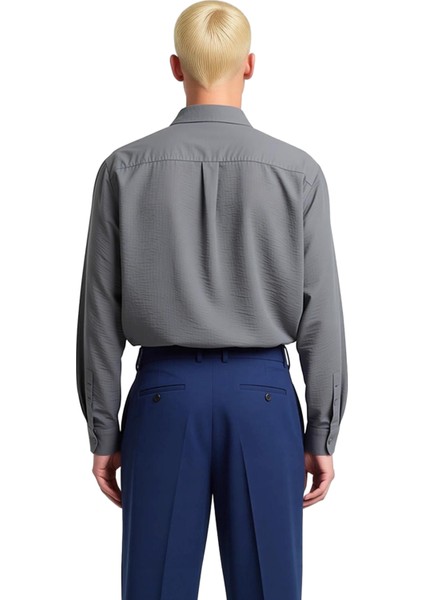 Erkek Keten Görünümlü Apaş Yaka Gömlek Fonksiyonel Dayanıklı Kaliteli Konforlu Estetik Şık indirimleri