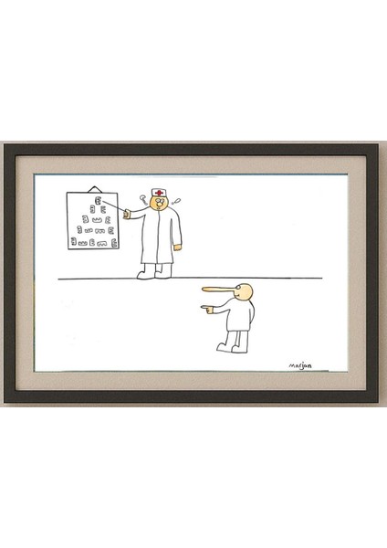 Marjan Rezaie 29X21CM Orijinal Karikatür Tablo