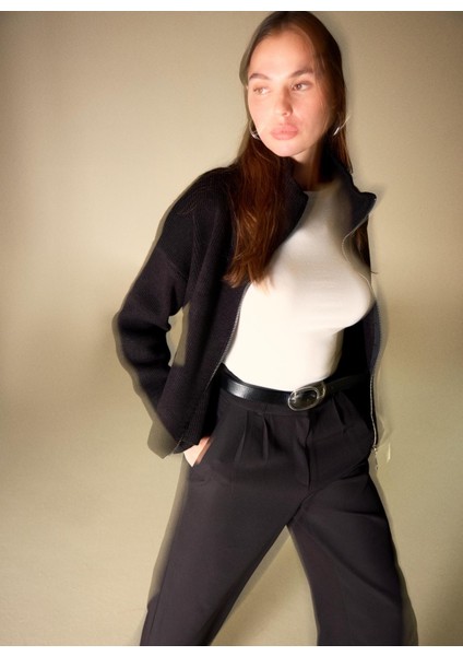 Siyah Kadın Hırka PBF5WL-HRK5005