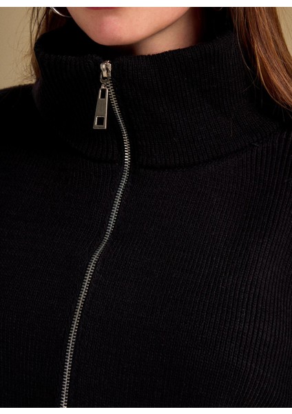 Siyah Kadın Hırka PBF5WL-HRK5005