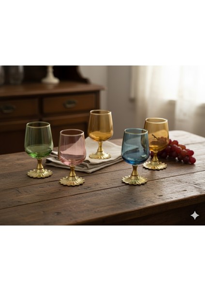 Lina Metal Ayaklı Kahve Yanı Su & Meşrubat Bardağı