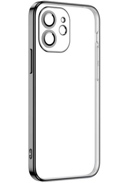 iPhone 12 Uyumlu Spıa Krep Kapak-Siyah