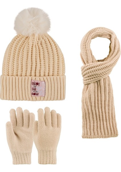 Kitti 28180-01 9-14 Yaş Atkı Bere Eldivven Set