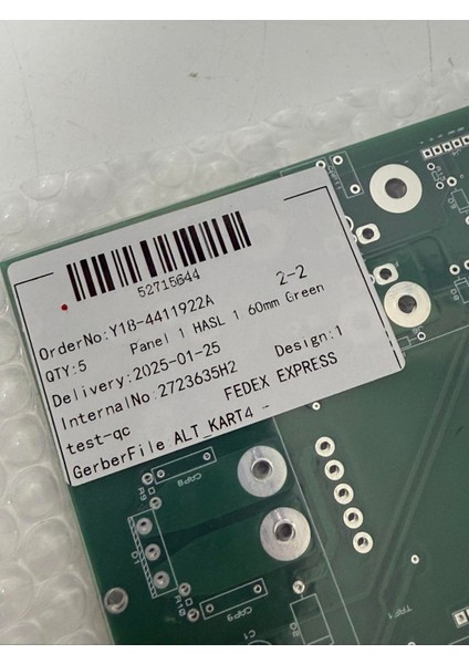 52715644 Pcb Elektronik Devre Kartı 145X150MM 5 Adet fırsatları