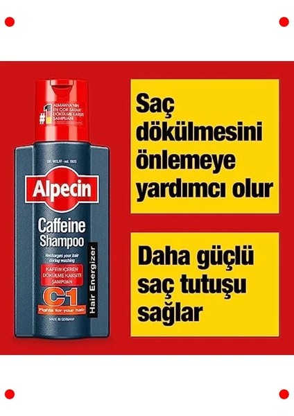 Kafeinli Şampuan - Saç Dökülmesini Azaltır 250 ml fiyatları