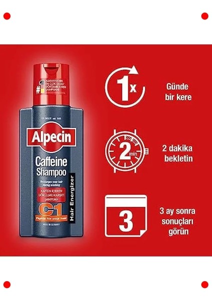 Kafeinli Şampuan - Saç Dökülmesini Azaltır 250 ml indirimleri