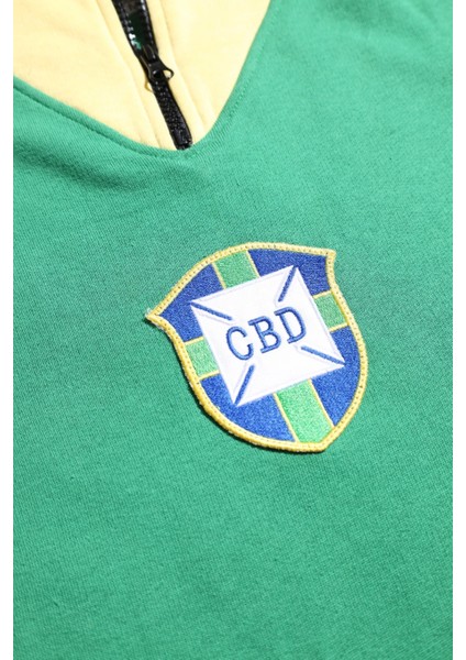 Brezilya Yeşil Sarı Unisex Spor Sweatshirt modelleri