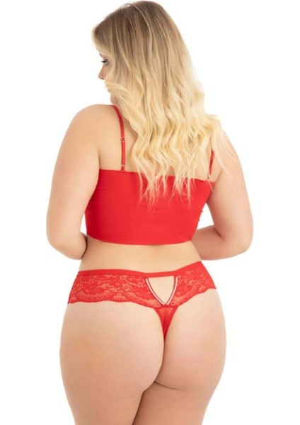 Tül Transparan Taş ve Zincir Detaylı Kadın Brezily fiyatları